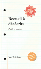 Recueil à désécrire