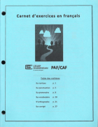 Carnet d'exercices en français